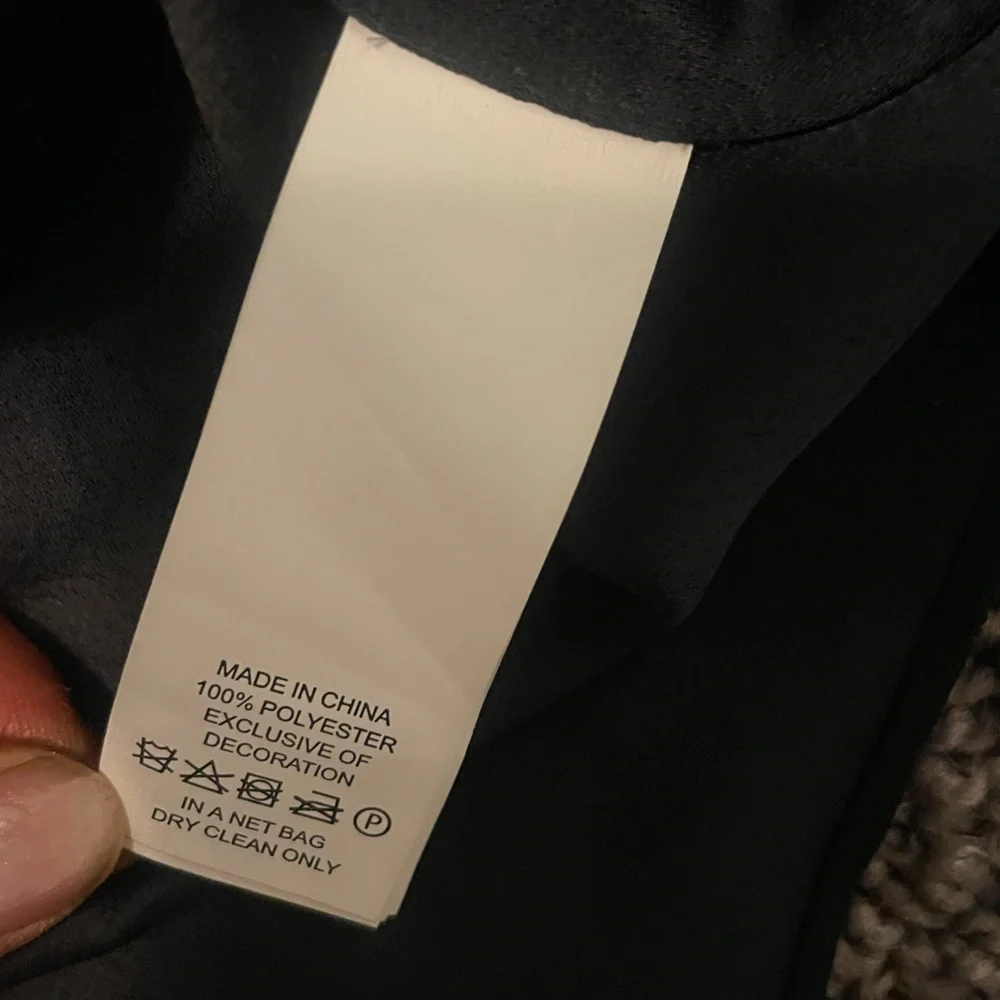 Kate Spade New York Crepe Ruffle Fit and Flare Dress Black Size Small